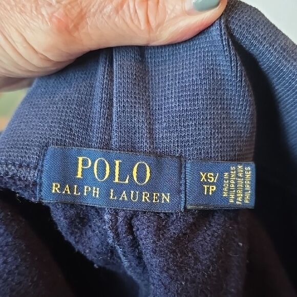 Polo by Ralph Lauren Blue Track Pants with Elastic Cuffs - Picture 6 of 8
